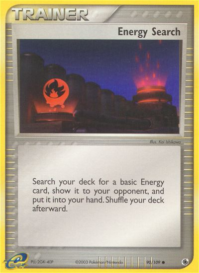 Energy Search – Ruby & Sapphire 90/109 Pokémon card