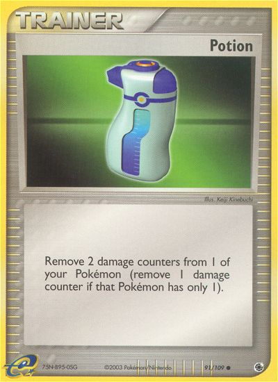 Potion – Ruby & Sapphire 91/109 Pokémon card