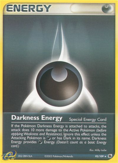 Darkness Energy – Ruby & Sapphire 93/109 Pokémon card
