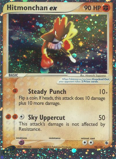 Hitmonchan ex – Ruby & Sapphire 98/109 Pokémon card