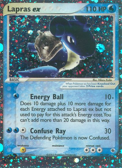 Lapras ex – Ruby & Sapphire 99/109 Pokémon card