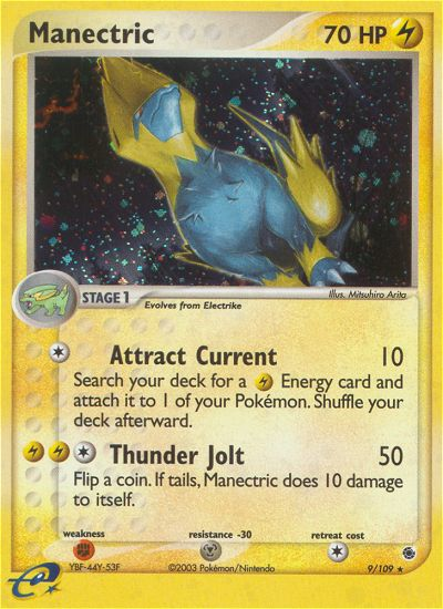 Manectric – Ruby & Sapphire 9/109 Pokémon card