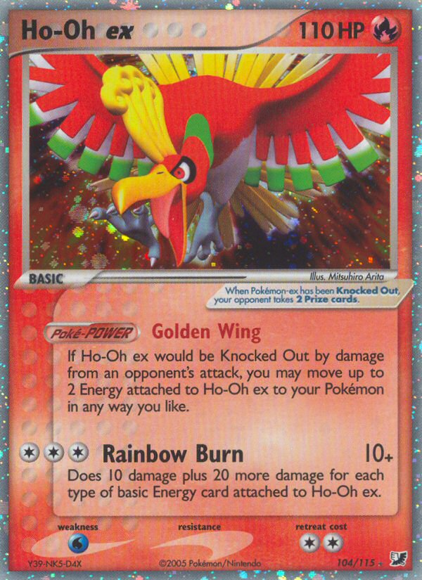 Ho-Oh ex – Unseen Forces 104/115 Pokémon card