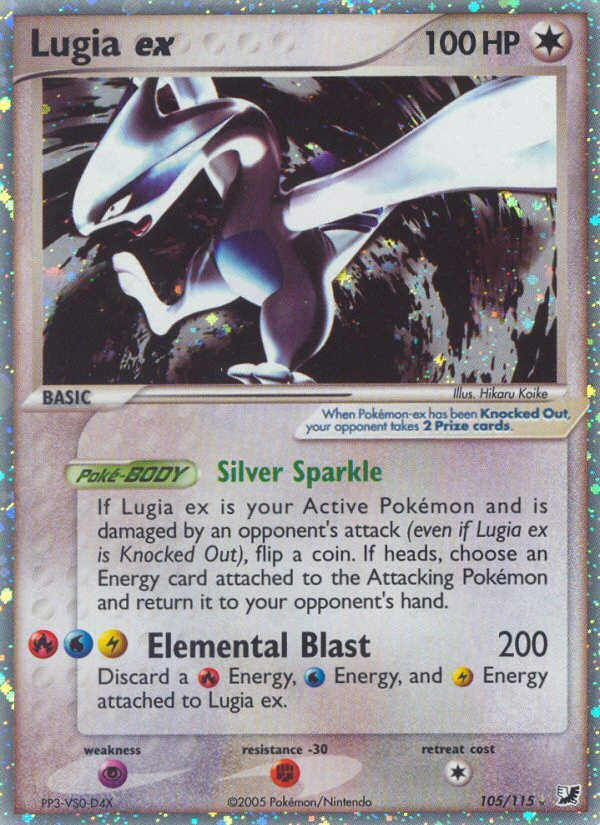 Lugia ex – Unseen Forces 105/115 Pokémon card