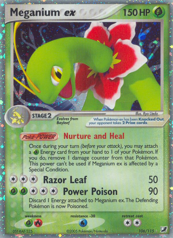 Meganium ex – Unseen Forces 106/115 Pokémon card