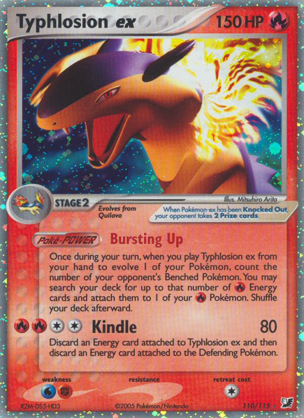 Typhlosion ex – Unseen Forces 110/115 Pokémon card
