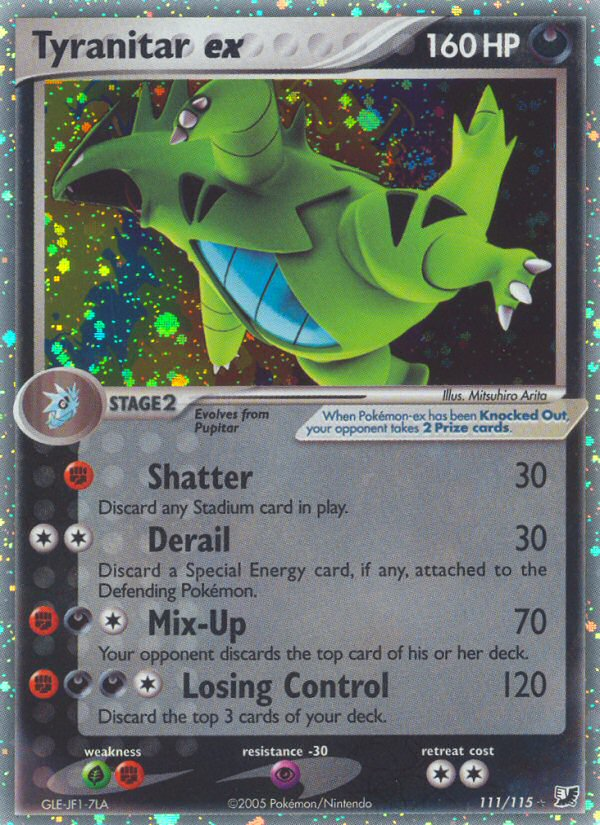 Tyranitar ex – Unseen Forces 111/115 Pokémon card