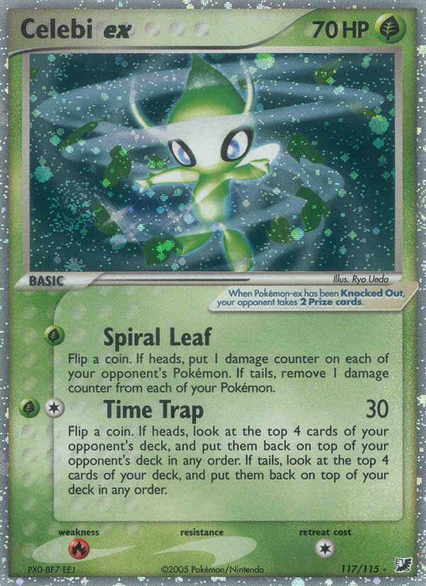Celebi ex – Unseen Forces 117/115 Pokémon card