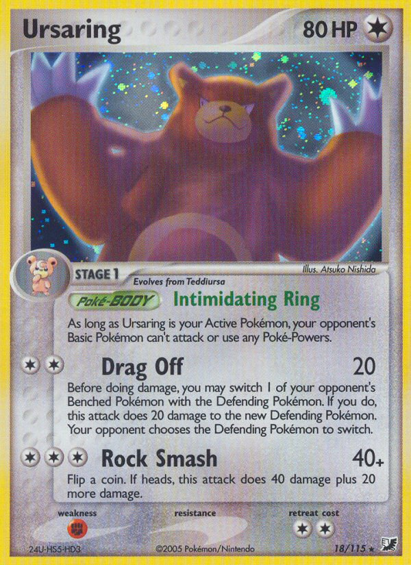 Ursaring – Unseen Forces 18/115 Pokémon card