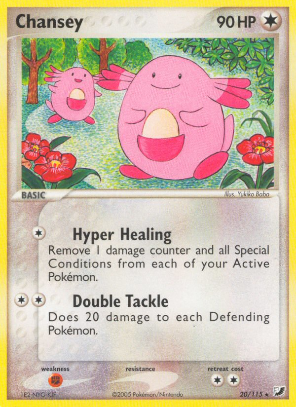 Chansey – Unseen Forces 20/115 Pokémon card