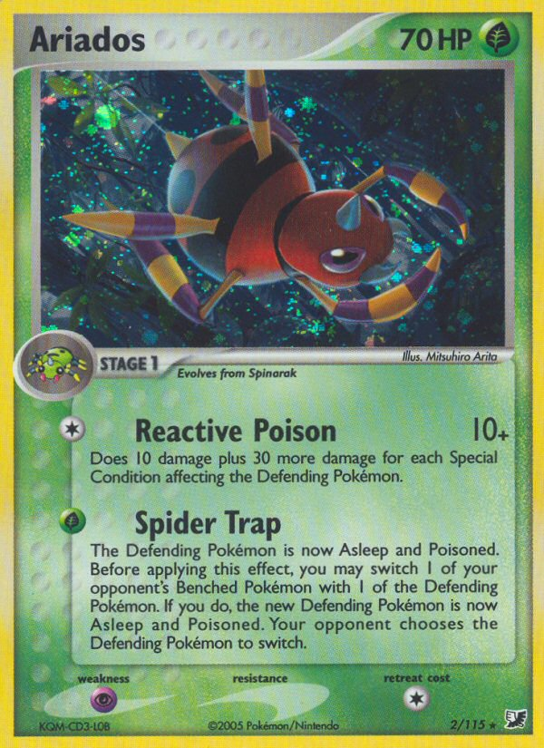 Ariados – Unseen Forces 2/115 Pokémon card