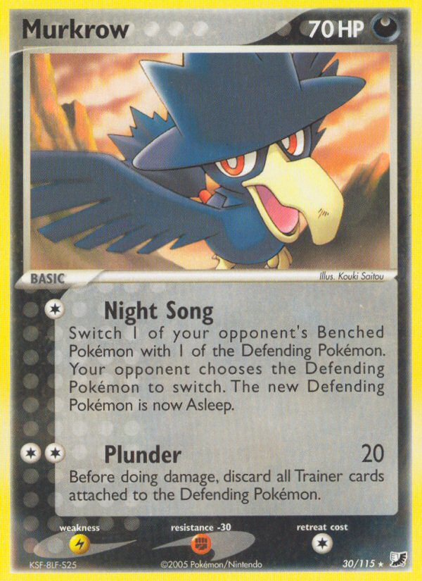 Murkrow – Unseen Forces 30/115 Pokémon card