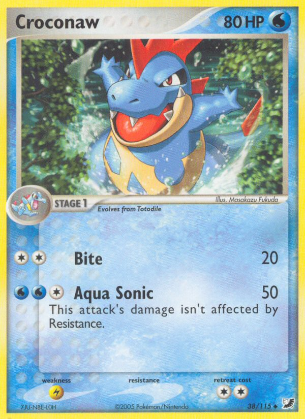 Croconaw – Unseen Forces 38/115 Pokémon card