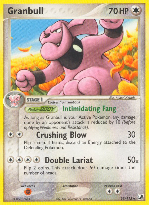 Granbull – Unseen Forces 39/115 Pokémon card