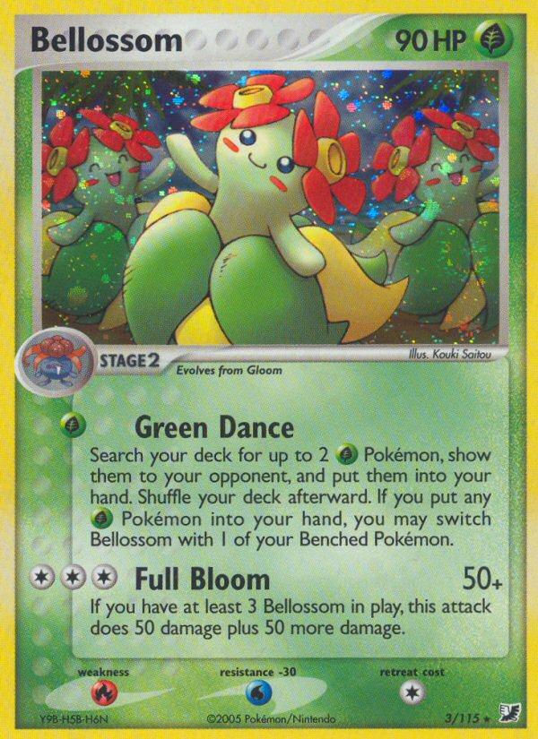 Bellossom – Unseen Forces 3/115 Pokémon card