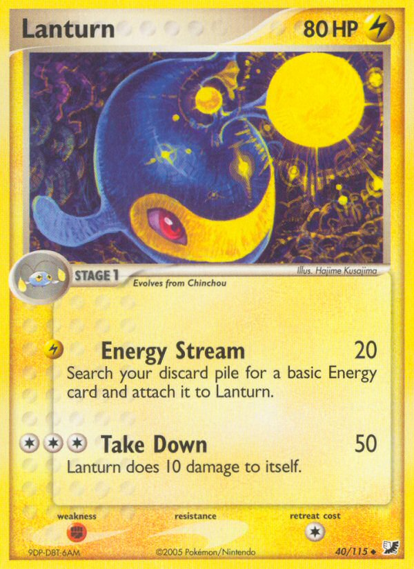 Lanturn – Unseen Forces 40/115 Pokémon card