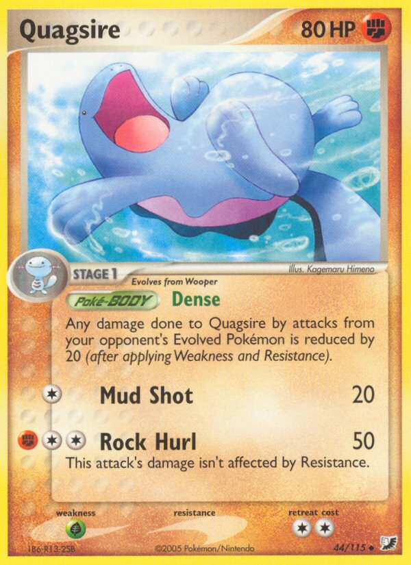 Quagsire – Unseen Forces 44/115 Pokémon card