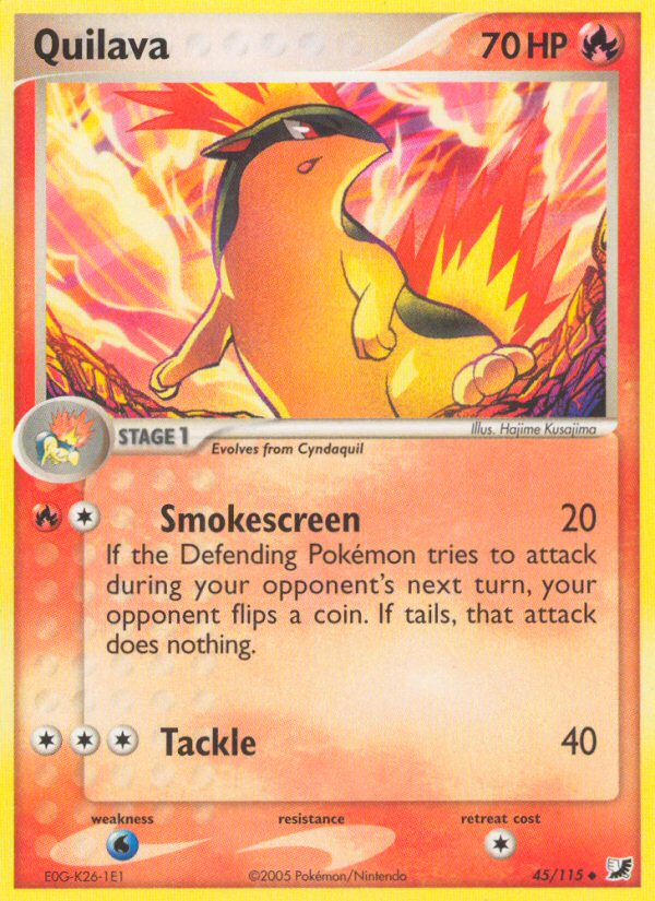 Quilava – Unseen Forces 45/115 Pokémon card