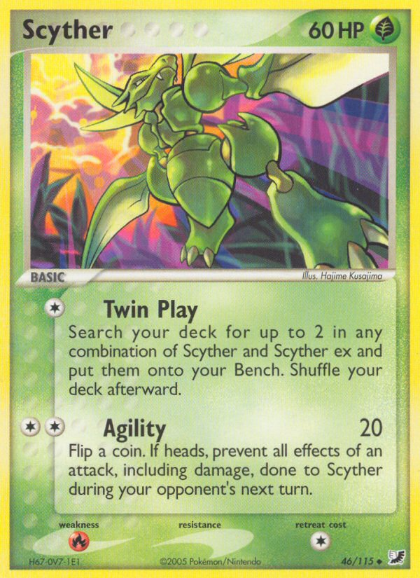 Scyther – Unseen Forces 46/115 Pokémon card