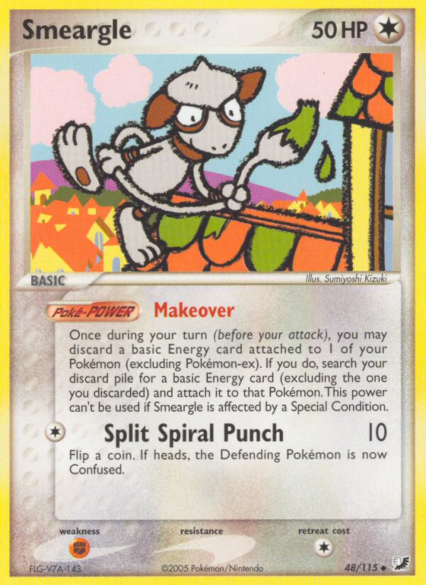 Smeargle – Unseen Forces 48/115 Pokémon card