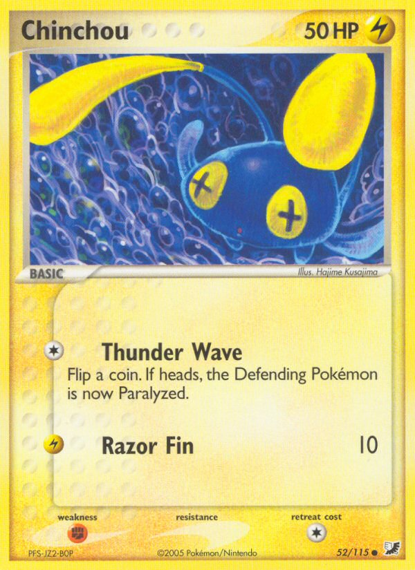 Chinchou – Unseen Forces 52/115 Pokémon card
