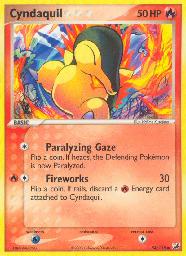 Cyndaquil – Unseen Forces 54/115 Pokémon card