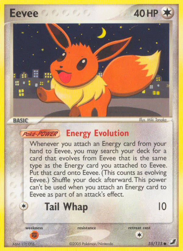 Eevee – Unseen Forces 55/115 Pokémon card