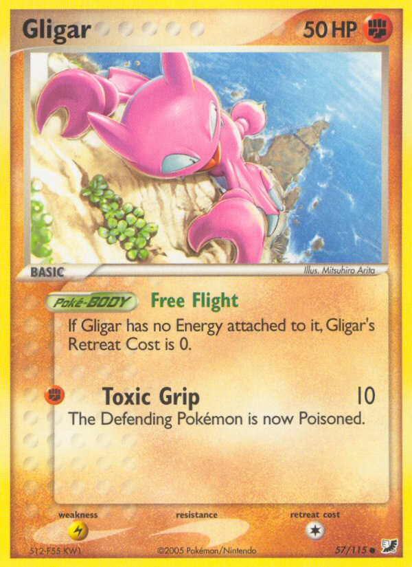 Gligar – Unseen Forces 57/115 Pokémon card