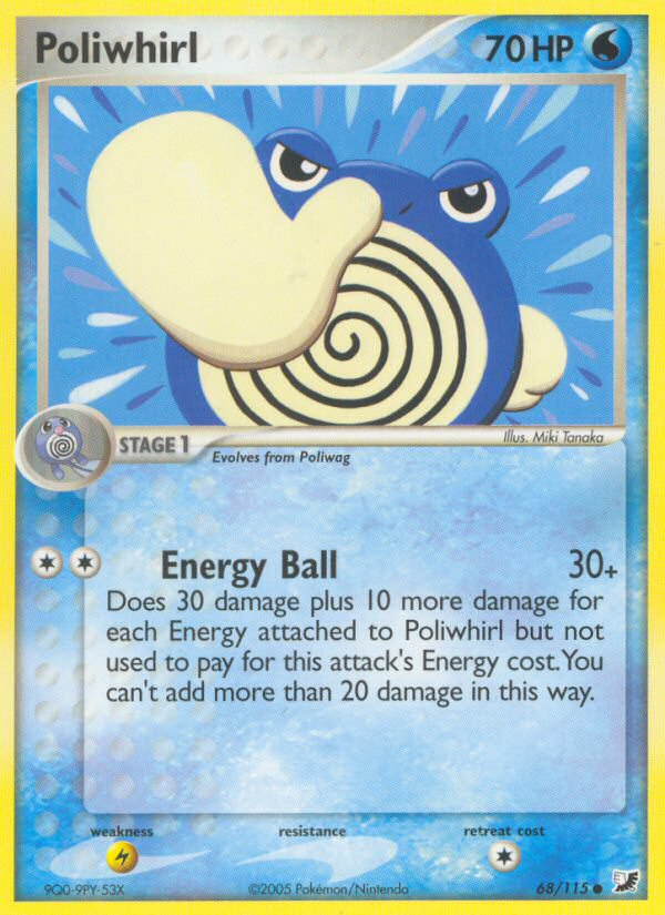 Poliwhirl – Unseen Forces 68/115 Pokémon card