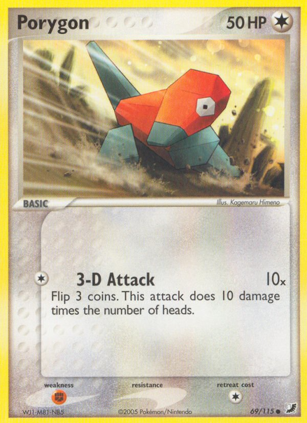Porygon – Unseen Forces 69/115 Pokémon card