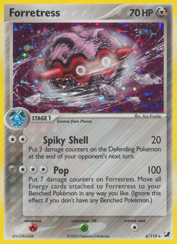 Forretress – Unseen Forces 6/115 Pokémon card