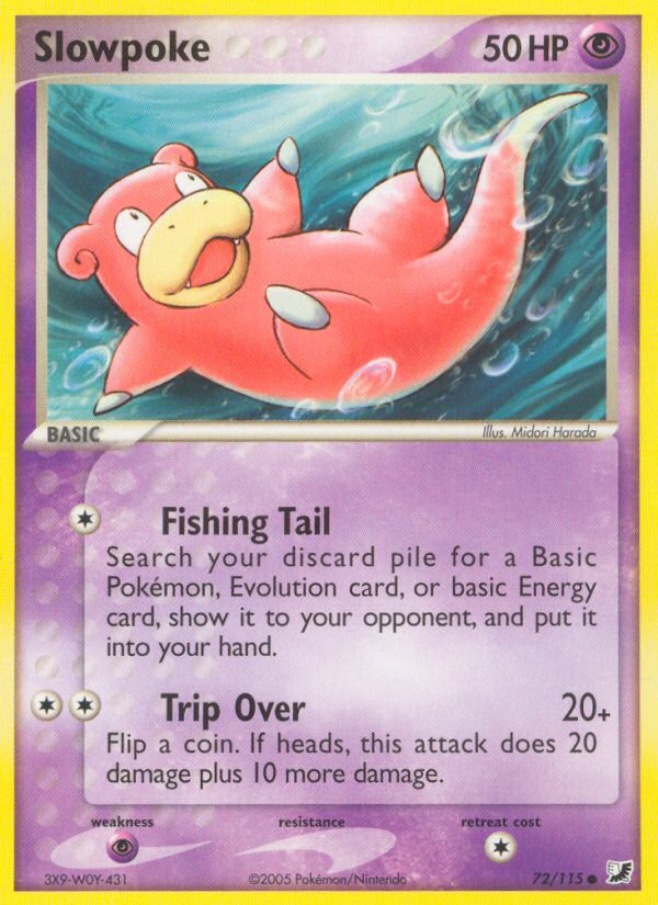 Slowpoke – Unseen Forces 72/115 Pokémon card