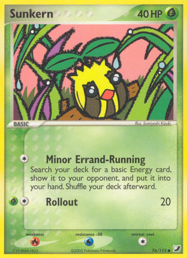 Sunkern – Unseen Forces 76/115 Pokémon card