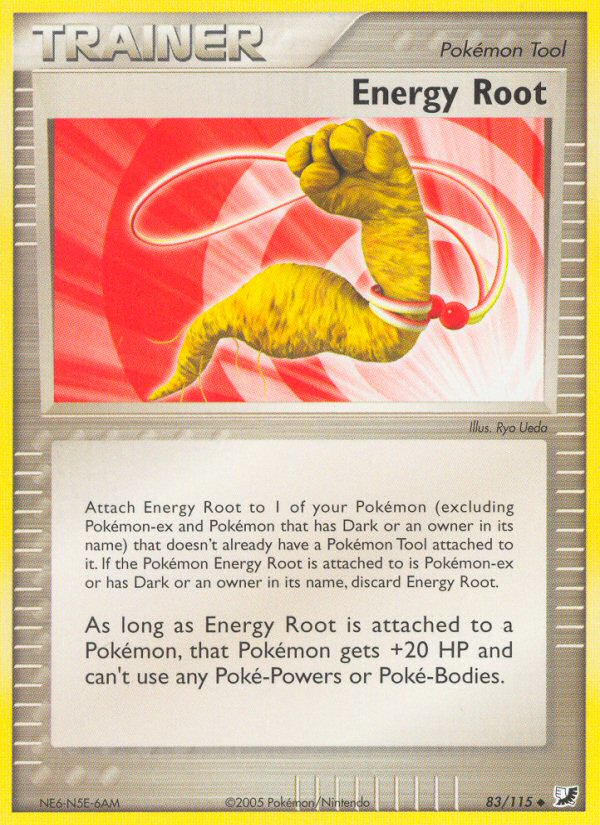 Energy Root – Unseen Forces 83/115 Pokémon card