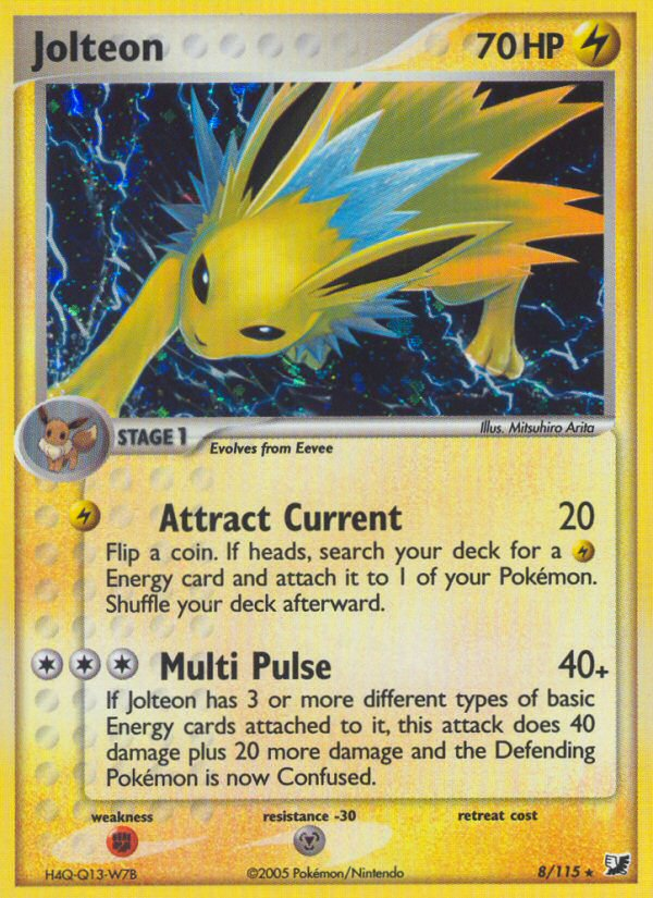 Jolteon – Unseen Forces 8/115 Pokémon card