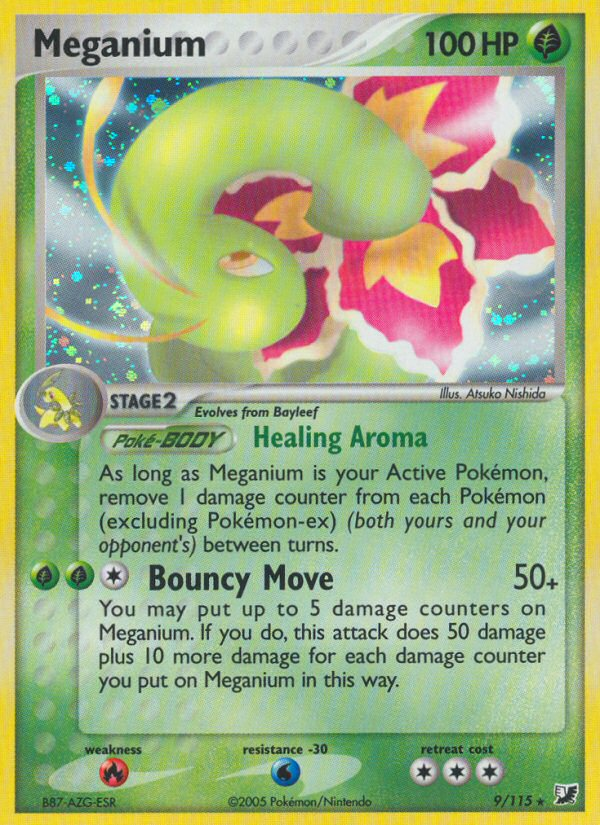 Meganium – Unseen Forces 9/115 Pokémon card