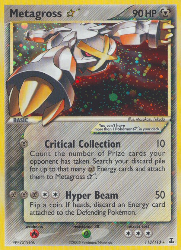 Metagross ☆ – Delta Species 113/113 Pokémon card
