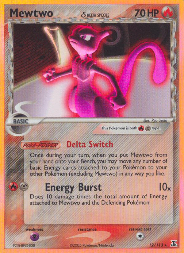Mewtwo δ – Delta Species 12/113 Pokémon card