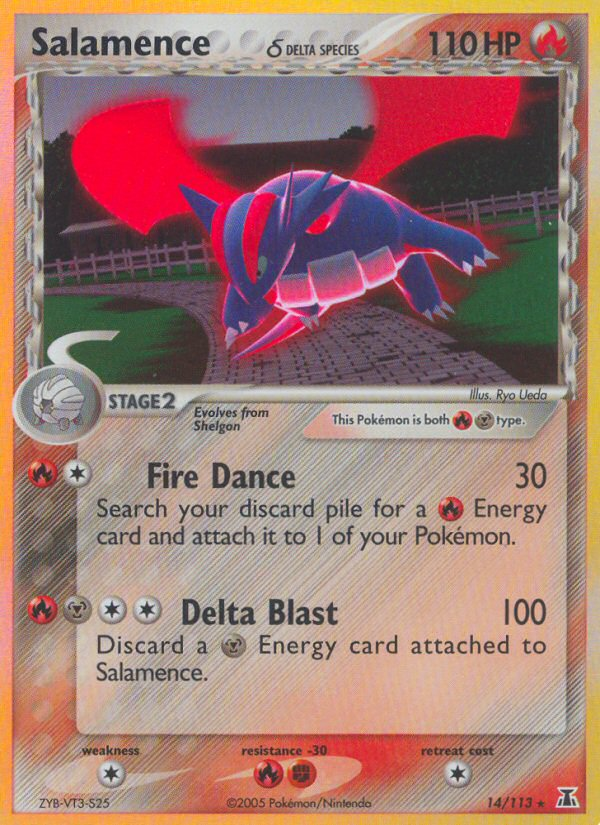 Salamence δ – Delta Species 14/113 Pokémon card
