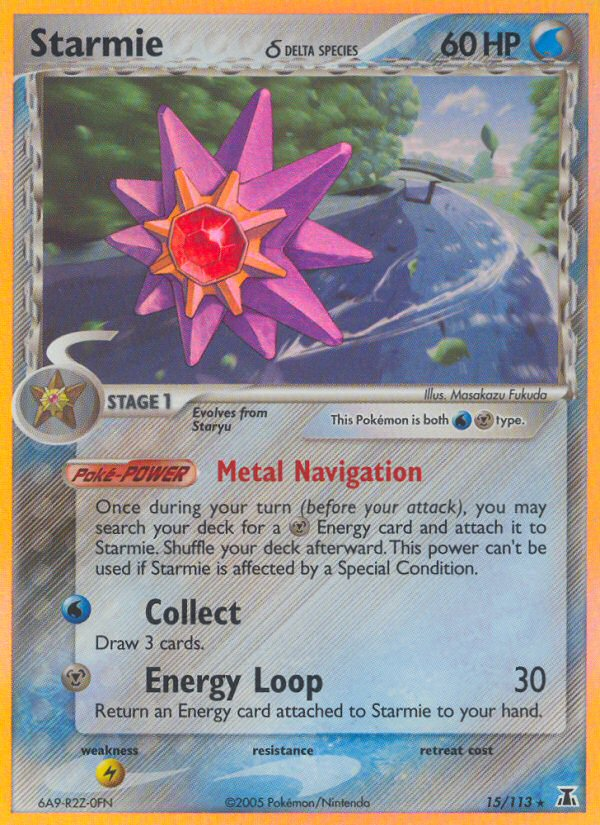 Starmie δ – Delta Species 15/113 Pokémon card
