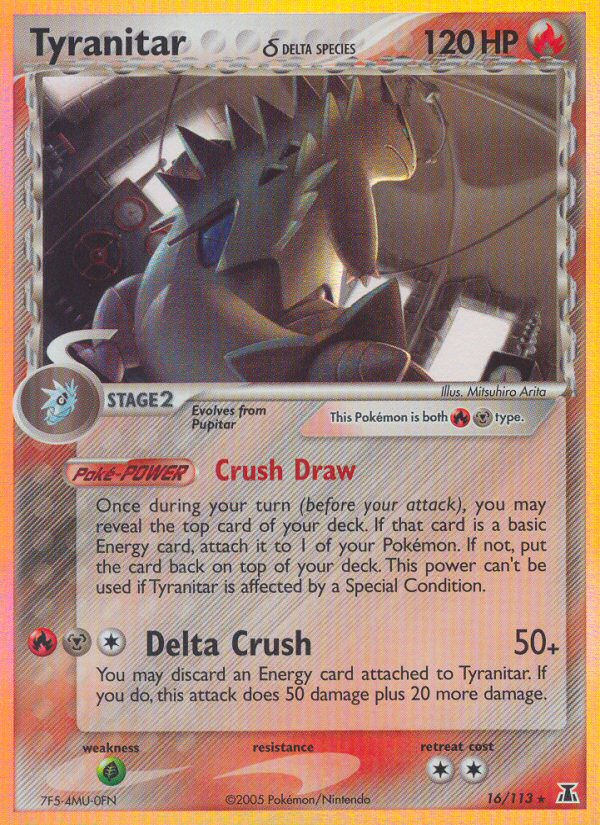 Tyranitar δ – Delta Species 16/113 Pokémon card