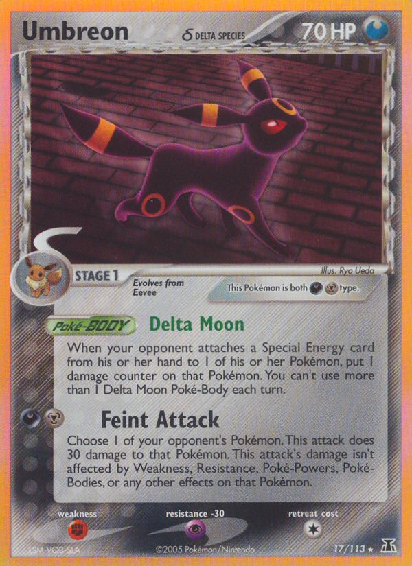 Umbreon δ – Delta Species 17/113 Pokémon card