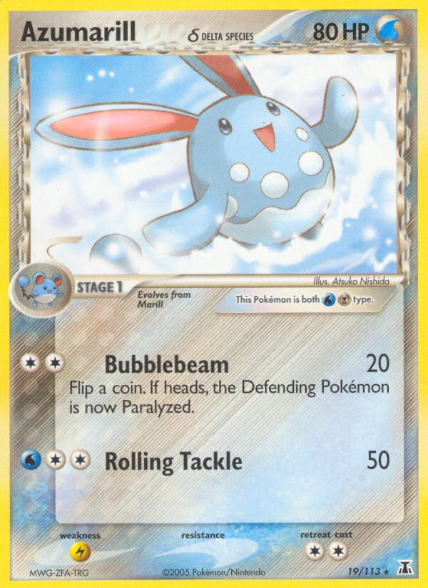 Azumarill δ – Delta Species 19/113 Pokémon card