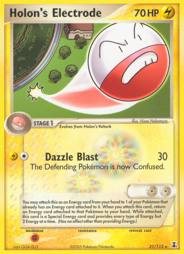 Holon's Electrode – Delta Species 21/113 Pokémon card
