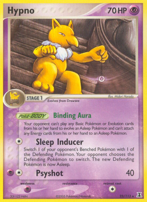 Hypno – Delta Species 23/113 Pokémon card
