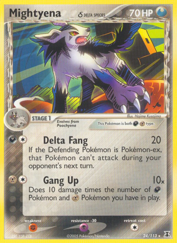 Mightyena δ – Delta Species 24/113 Pokémon card