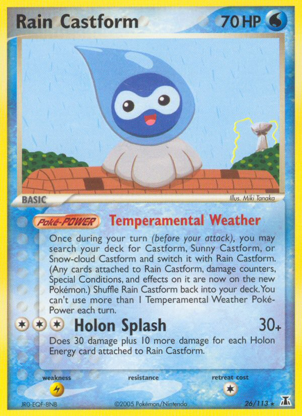 Rain Castform – Delta Species 26/113 Pokémon card
