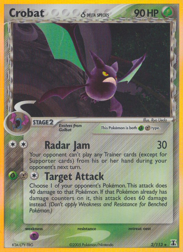 Crobat δ – Delta Species 2/113 Pokémon card