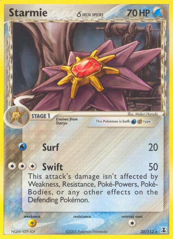 Starmie δ – Delta Species 30/113 Pokémon card