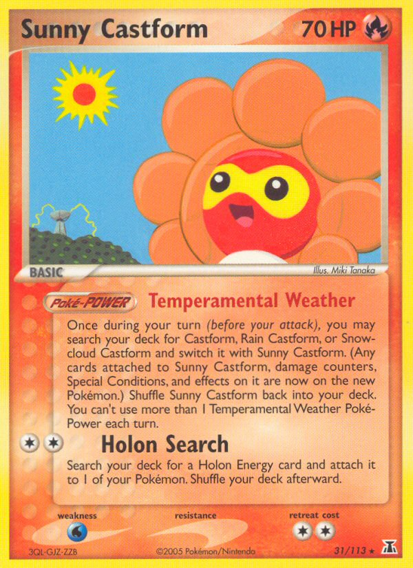 Sunny Castform – Delta Species 31/113 Pokémon card